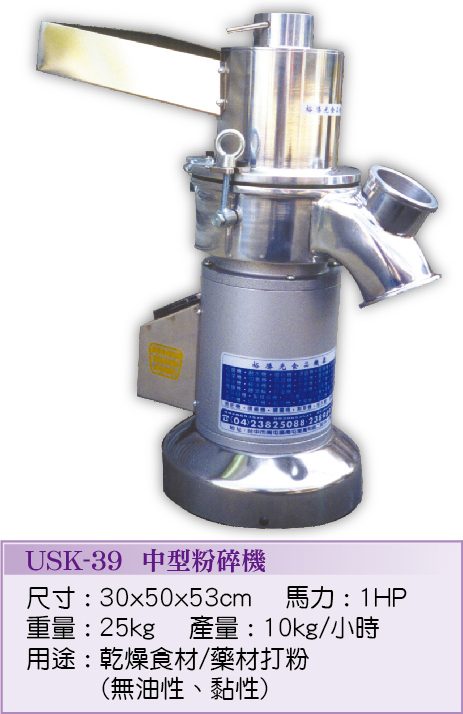 中型粉碎機USK-39